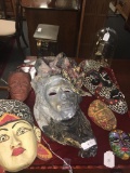 Selection of vintage mask from Africa, Pacific islands and more