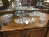 6 beautiful pieces of vintage cut crystal