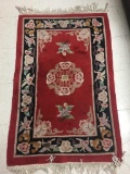 Vintage Chen - Chu Chinese wool rug - fair cond