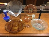 Collection of vintage art glass, carnival glass, luster & more