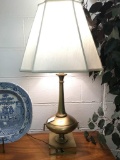 High end mid century gold table lamp with great style