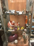 3 shelves full of collectibles - nautical themed w/ some misc