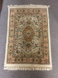 wool turkish inspired rug in neural tones