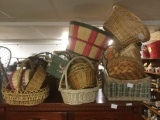 Large collection of vintage baskets - some hand made