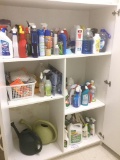 Cabinet w/ contents and more - 6ft x 4 ft x 2ft - loaded with mostly cleaning supplies