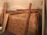 Approx 25 sheets of 4 x 8 large plywood sheets and some misc lumber and glass