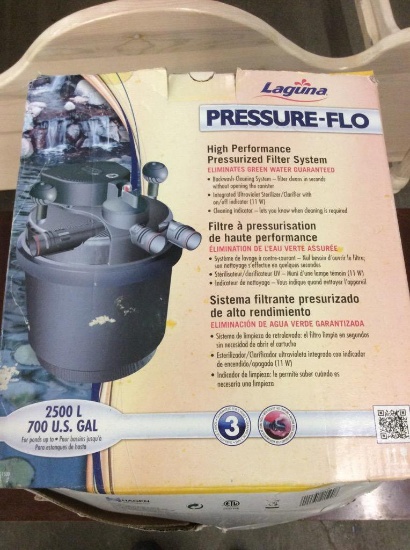 Latina pressure flo high performance pressurized filter system