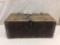 Beautiful large antique wooden box, needs new hinge, see pics