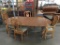 beautiful like new Walnut ?Drexel Heritage kitchen table w/ 2 leaves and 4 chairs