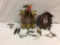 Beautiful bird themed German 1 day cuckoo clock + cuckoo clock for parts