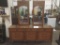 Late 60's Henredon double mirror long bedroom dresser in good cond - ornate design