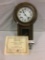 Antique circa 1900 short drop Regulator clock w/ certificate of age & ownership