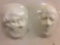 Vintage composite cast face mold wall art - unique piece