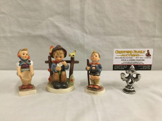 Collection of 3 TMK 3 Hummel figurines including "Little Hiker" see pics