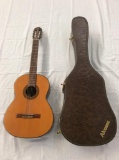 Vintage alvarez nylon sting classical acoustic guitar with original case - plays well