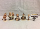 Collection of 5 Hummel figurines, includes 1 TMK5 & 4 TMK 6's see pics