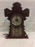 Antique Ingram Gingerbread Parlock clock w/ beautiful art design see pics