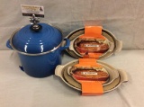 NIP Le Creuset cooking pot and 2 Le Creuset Au Gratin dish sets see pics