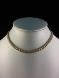 Petite 14k yellow gold choker