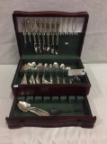 1847 Rogers silverplate 53 piece set see pics