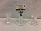 3 beautiful Waterford crystal candle holders