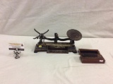 Amazing 1926 Henry Troemner Philadelphia laboratory scale # 106 w/ weights see pics RARE