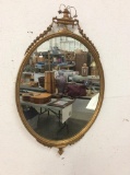 Vintage mid century era - rococo style gold wall mirror