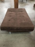 Modern brown microfiber sleeper sofa/ multiple positions