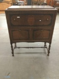 Gorgeous antique record cabinet converted into to a bar - in great shape!