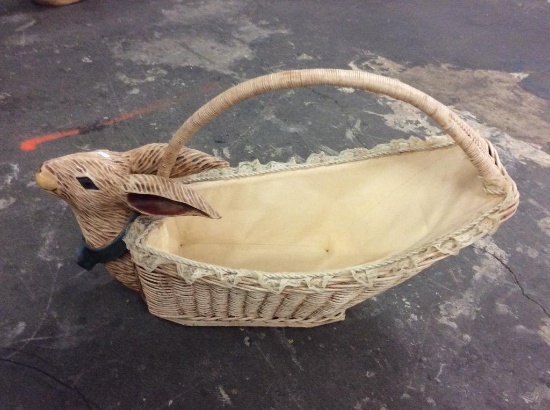 Ceramic/composite Bunny basket - right in time for easter!