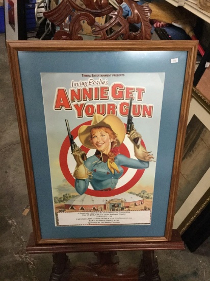 Annie Get your Gun performance may 13 2002 @ pantages theater Poster in frame
