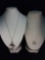 2 sterling silver necklaces w/ silver dolphin and mother of pearl butterfly pendants