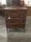 Antique deco era 5 drawer dresser with mahogany/maple finish