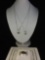 2 elegant sterling silver necklaces w/ sterling pendants and a sterling ring