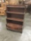 Vintage 40's mahogany 4 tier bookshelf/display shelf with bottom drawer