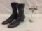 Antique handmade leather victorian era leather boots