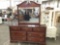 Gorgeous vintage Stanley Furniture 7-drawer lowboy dresser w/ matching Stanley mirror
