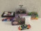 4 1:24 scale diecast cars in boxes incl. Action #24 Gordon, Bobby Labonte #18, Skittles Ernie Irvan