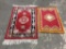2 small rugs incl wool Chinese 