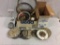 Nice collection of approximately 50 electric clock parts & movements for clocks