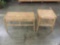 Matching handmade primitive wooden end table and coffee table