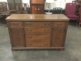 Vintage late 60's 4 drawer maple server in good cond