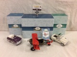 Collection of 3 diecast Hallmark Kiddie Car Classics incl 1930 Spirit Of Christmas Custom Biplane