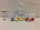 Collection of 5 diecast Hallmark Kiddie Car Classics incl 1955 Murray Tractor and Trailer