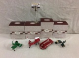 Collection of 4 diecast Hallmark Kiddie Car Classics; includes 1939 American pedal bike