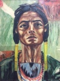 Original painting of a Native American by 