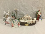 Christmas collectibles incl. Christopher Radko ornament and Holiday Express 2002 musical box