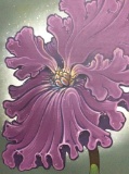 Michael Allen Mcguire original still life flower painting on canvas 1979