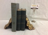 3 antique books incl. Diary & Letters of Frances Burney by Madame D'Arblay Vol 1 & 2 1880