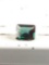 5.39 carot green andesine square cut gemstone